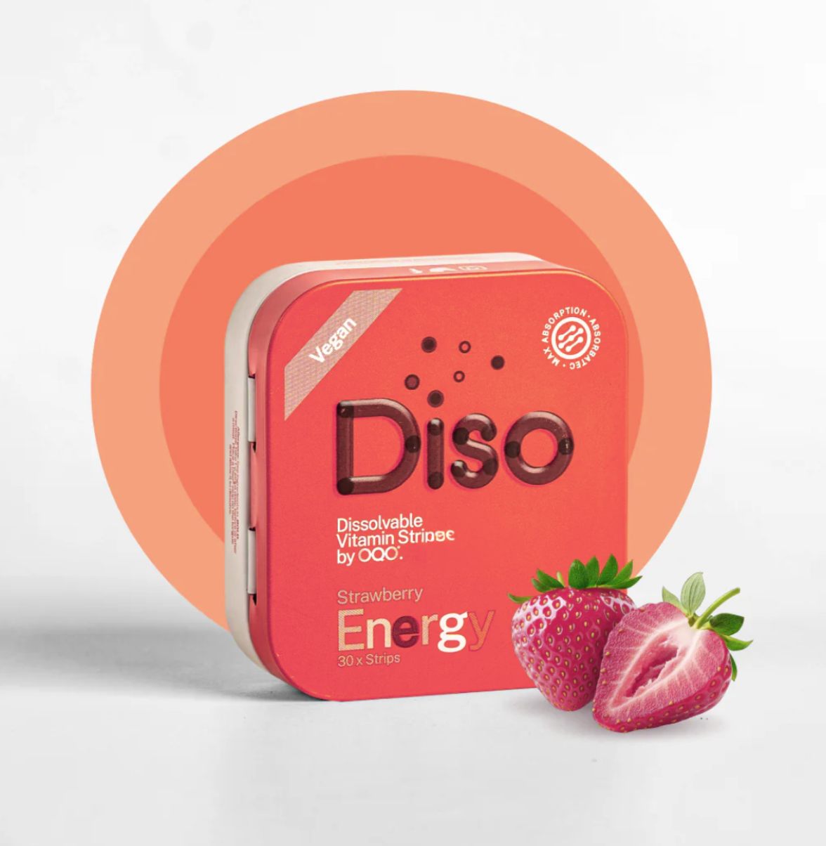 Diso Energy Caffeine Supplements, 30 ct