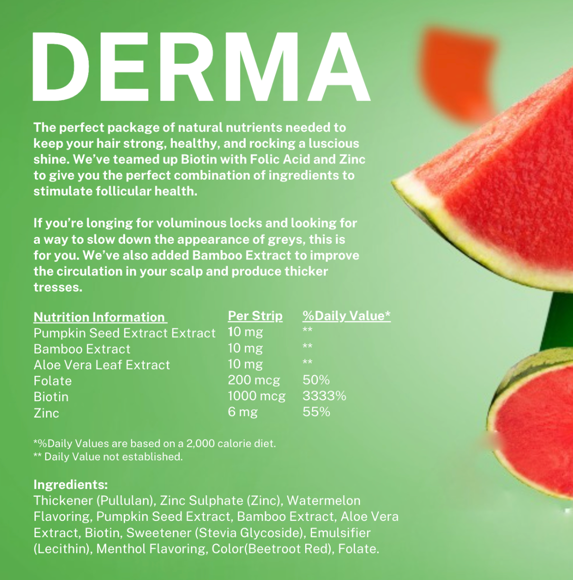 Diso Derma Skin & Hair Supplements, 30 count